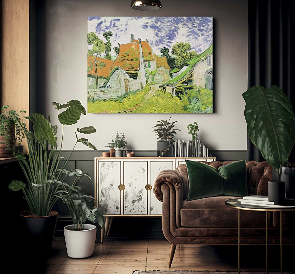 Moonlit Landscape 2 By Vincent Van Gogh Fine Art Print