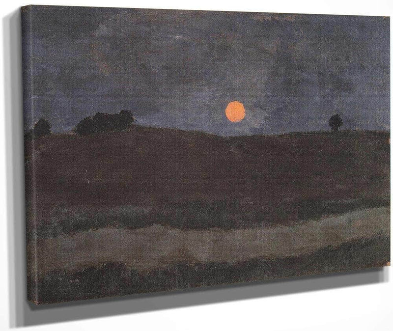 Moonlit Landscape By Paula Modersohn Becker Fine Art Print