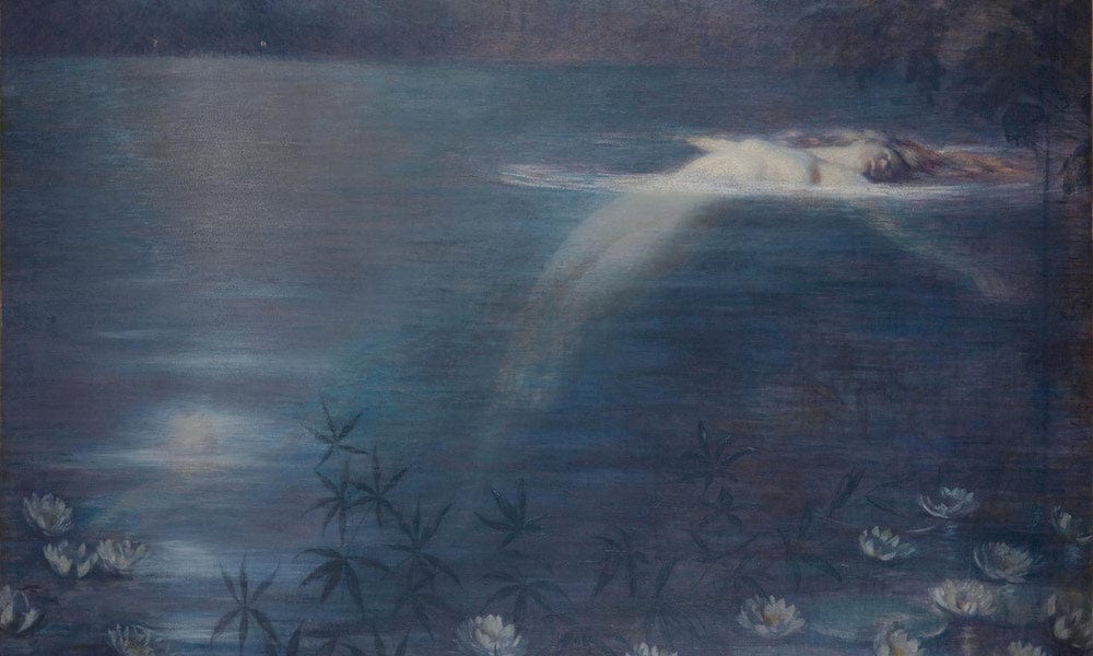 Moonlit Pool By Philip Leslie Hale Fine Art Print