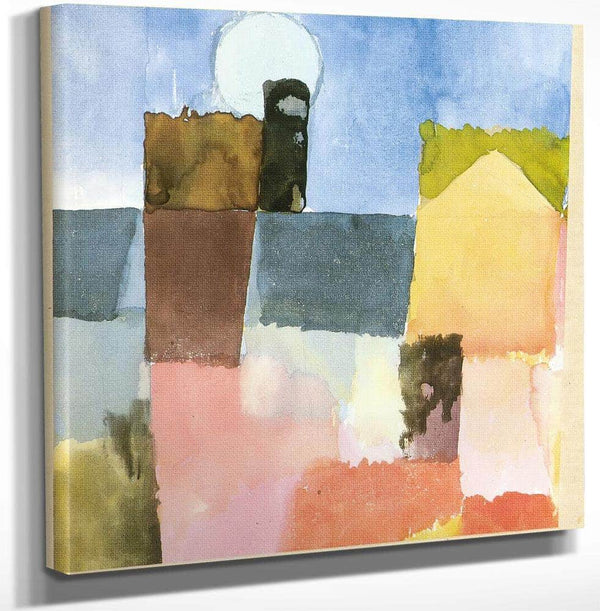 Moonrise At St Fine Art Print