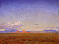 Moonrise Over The Desert By Maynard Dixon Fine Art Print