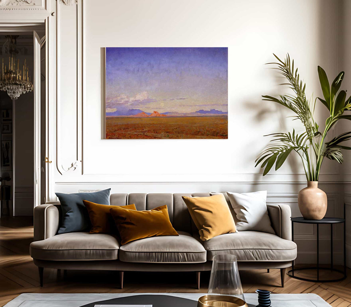 Moonrise Over The Desert By Maynard Dixon Fine Art Print