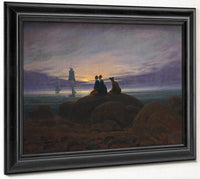 Moonrise Over The Sea 1822 By Caspar David Friedrich Fine Art Print