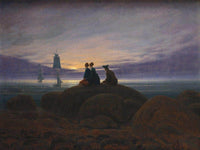 Moonrise Over The Sea 1822 By Caspar David Friedrich Fine Art Print
