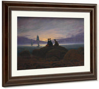Moonrise Over The Sea 1822 By Caspar David Friedrich Fine Art Print