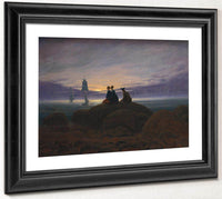 Moonrise Over The Sea 1822 By Caspar David Friedrich Fine Art Print