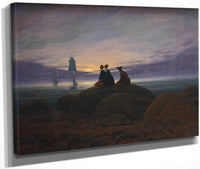 Moonrise Over The Sea 1822 By Caspar David Friedrich Fine Art Print
