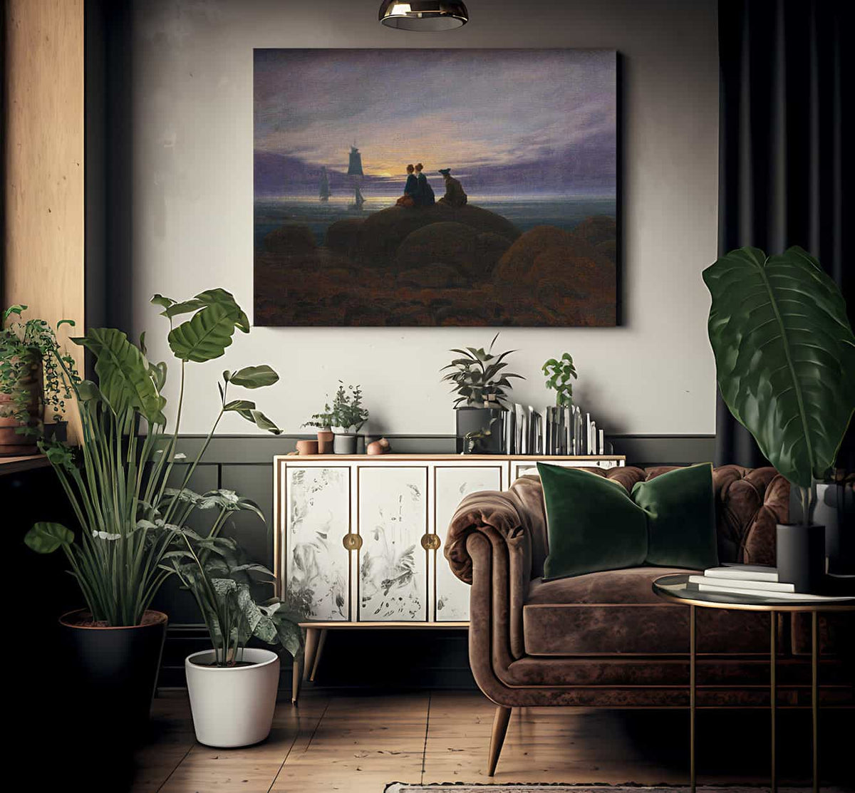 Moonrise Over The Sea 1822 By Caspar David Friedrich Fine Art Print