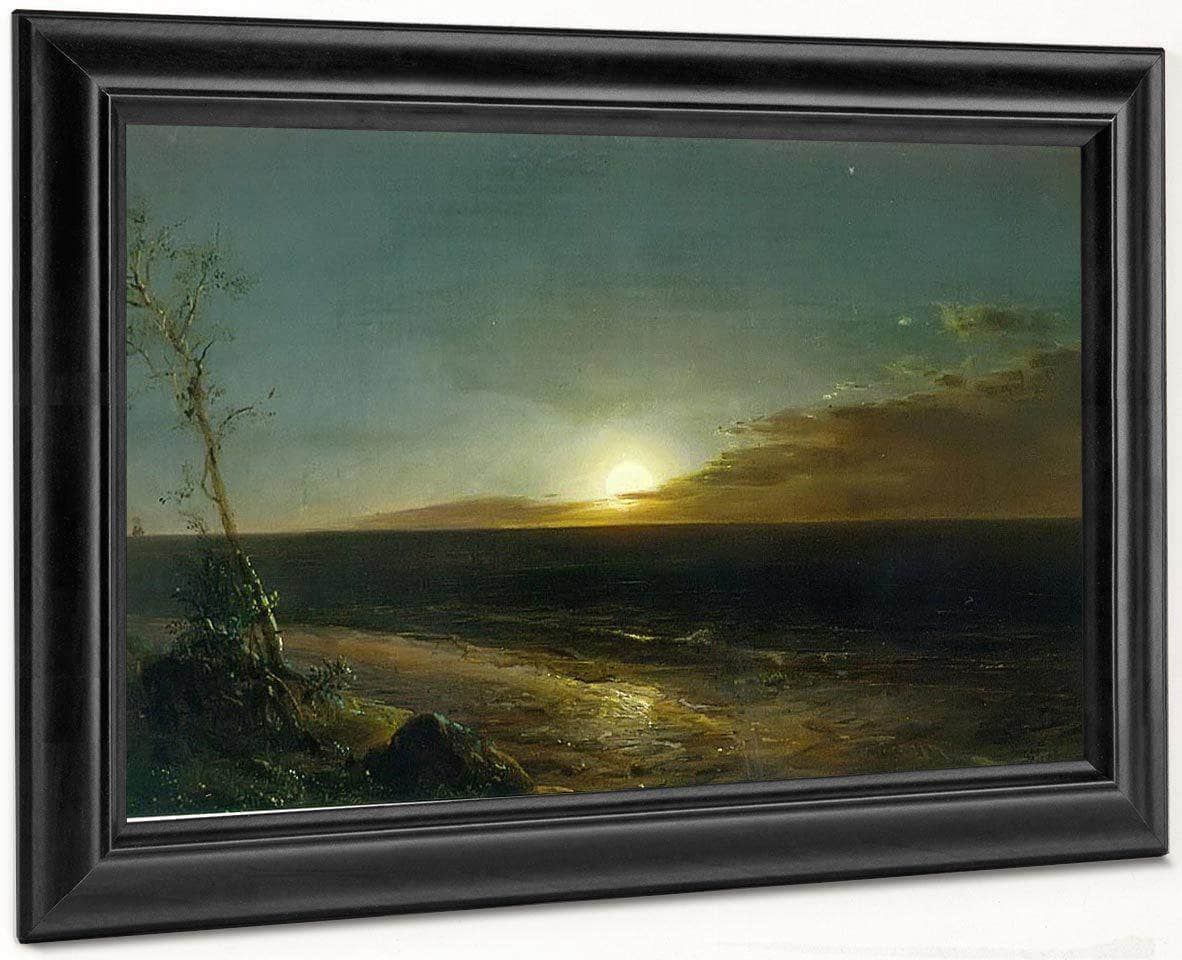 Moonrise (The Rising Moon) By Frederic Edwin Church Fine Art Print