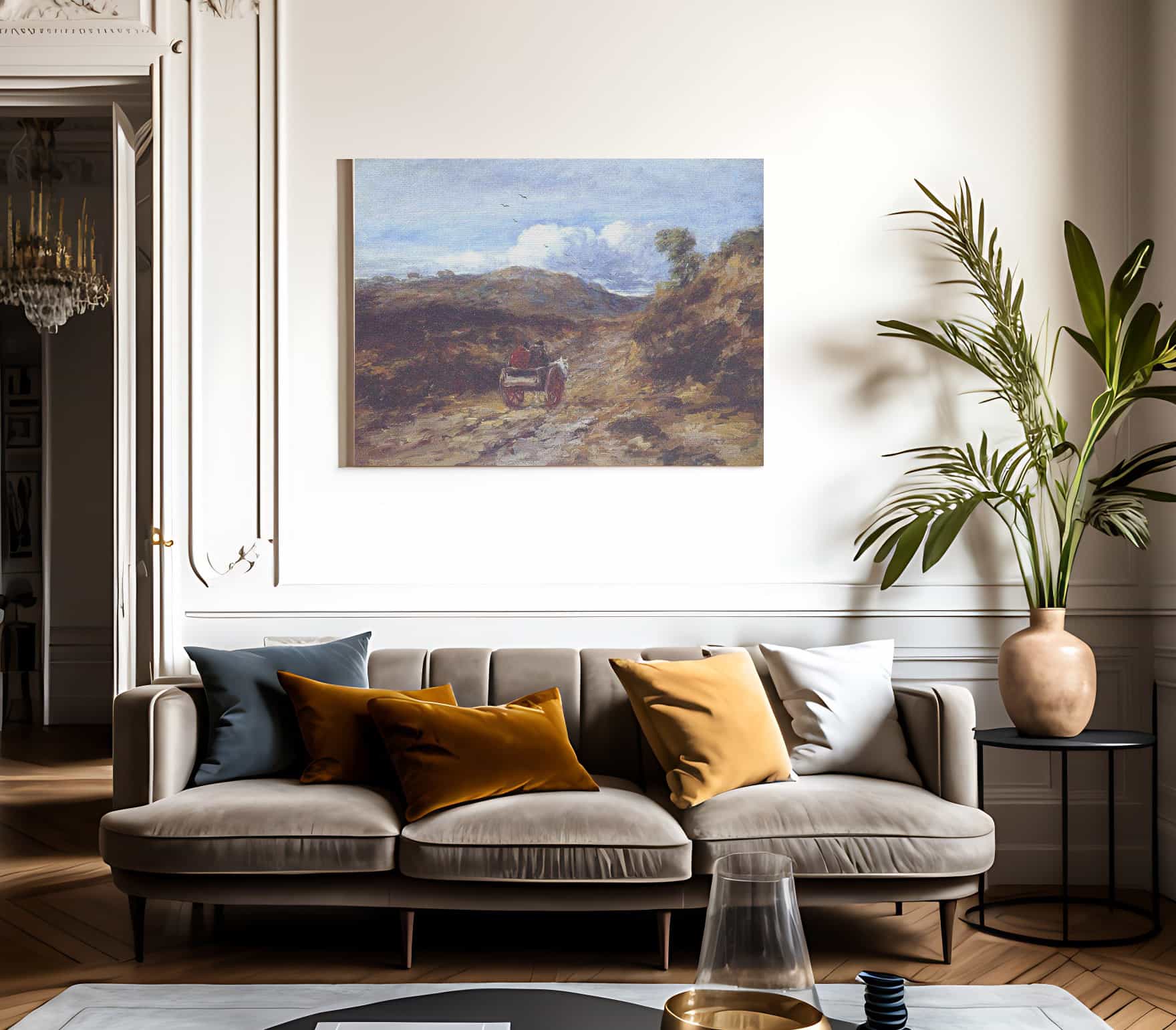 Moorland Road By David Cox Fine Art Print