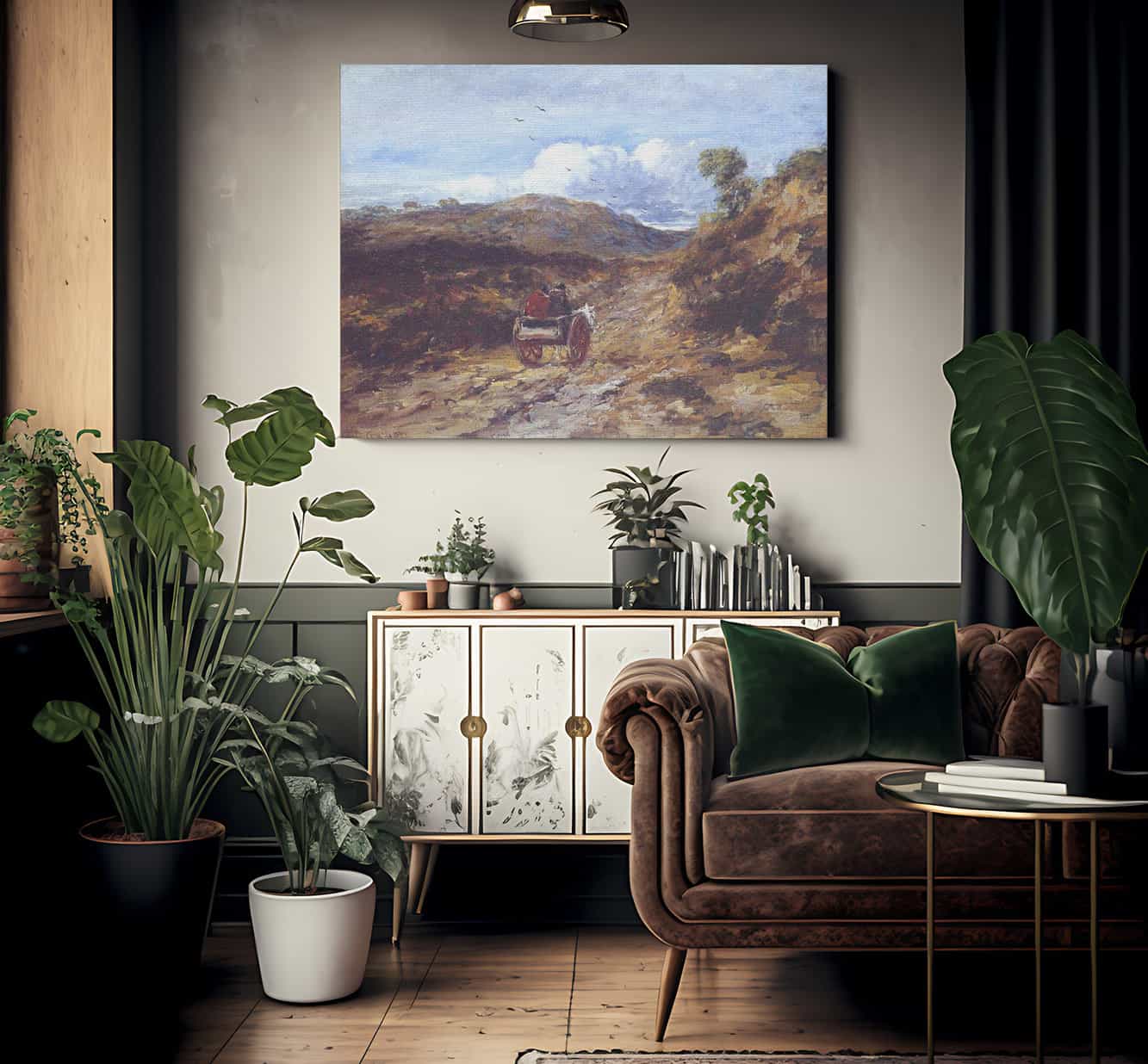 Moorland Road By David Cox Fine Art Print