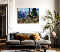 Moose On The Head Of Ram River By Carl Rungius Fine Art Print