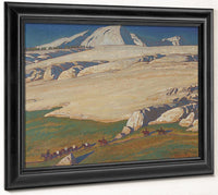 Moraine And Meadow Sierra Nevada Inyo County California 1924 By Maynard Dixon Fine Art Print