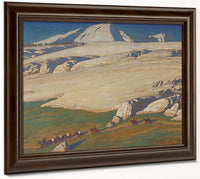 Moraine And Meadow Sierra Nevada Inyo County California 1924 By Maynard Dixon Fine Art Print