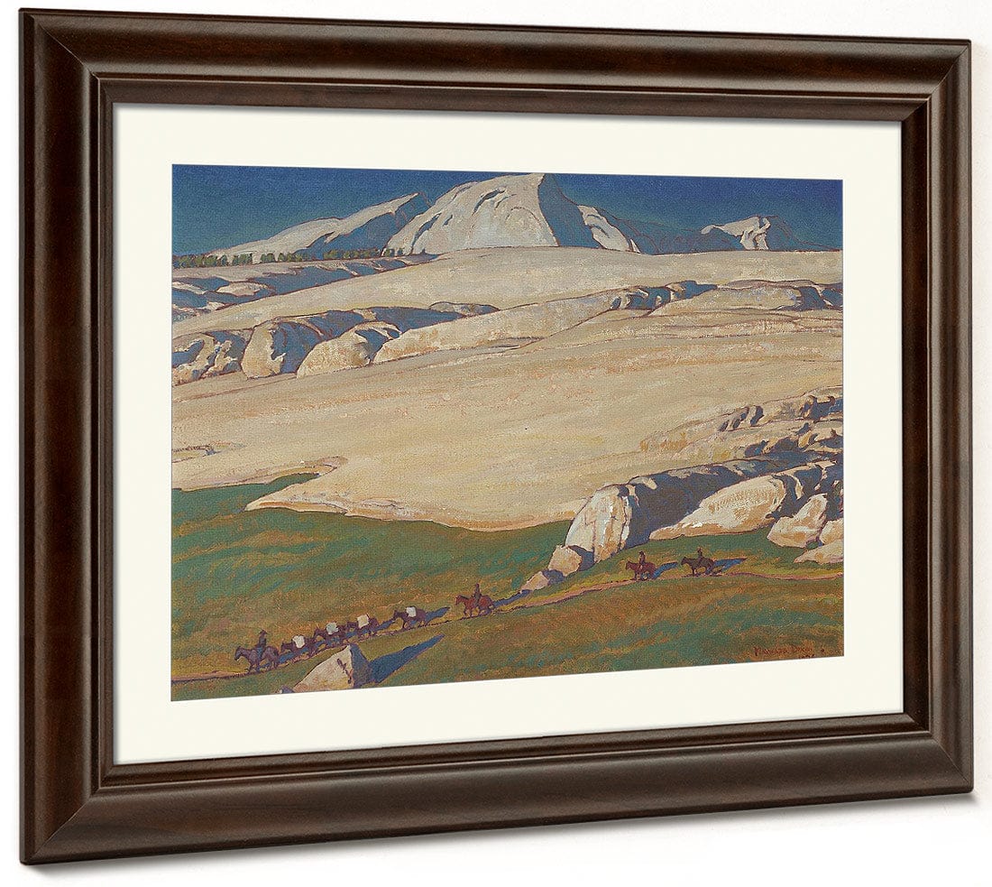 Moraine And Meadow Sierra Nevada Inyo County California 1924 By Maynard Dixon Fine Art Print