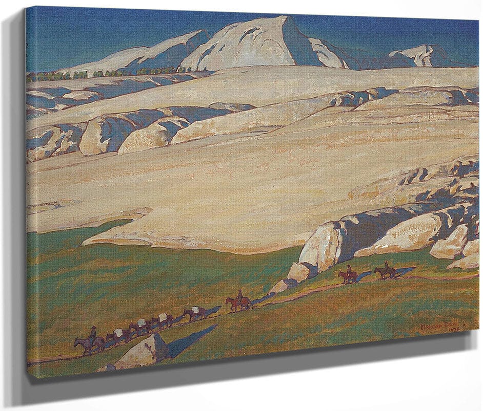 Moraine And Meadow Sierra Nevada Inyo County California 1924 By Maynard Dixon Fine Art Print