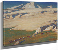 Moraine And Meadow Sierra Nevada Inyo County California 1924 By Maynard Dixon Fine Art Print