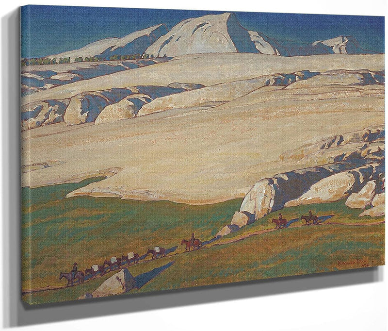 Moraine And Meadow Sierra Nevada Inyo County California 1924 By Maynard Dixon Fine Art Print