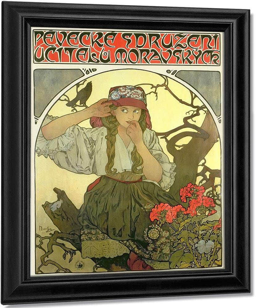Moravian Teachers Choir By Alphonse Mucha Fine Art Print