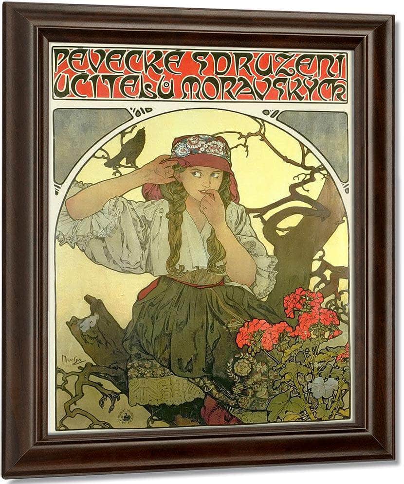 Moravian Teachers Choir By Alphonse Mucha Fine Art Print