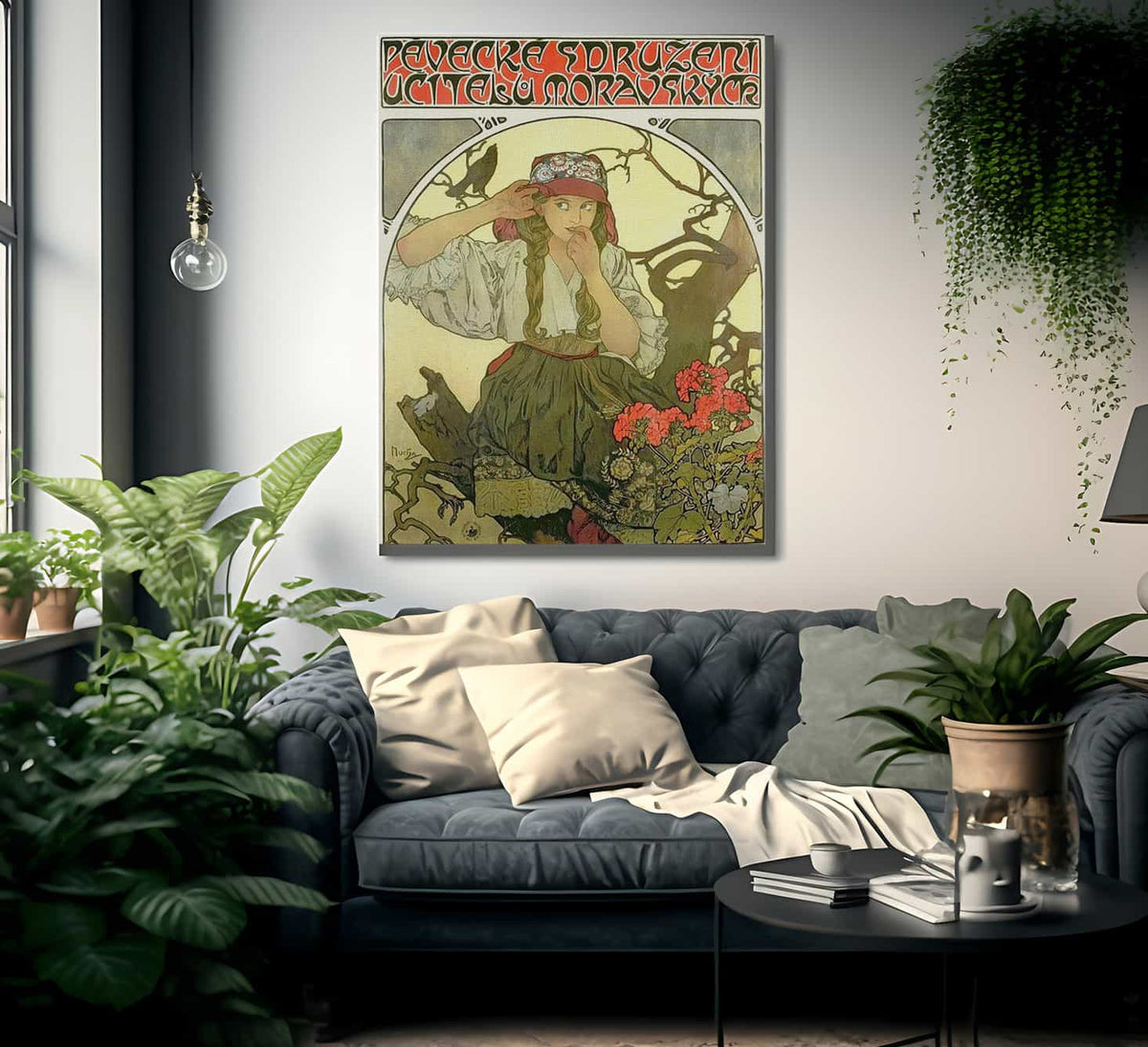 Moravian Teachers Choir By Alphonse Mucha Fine Art Print