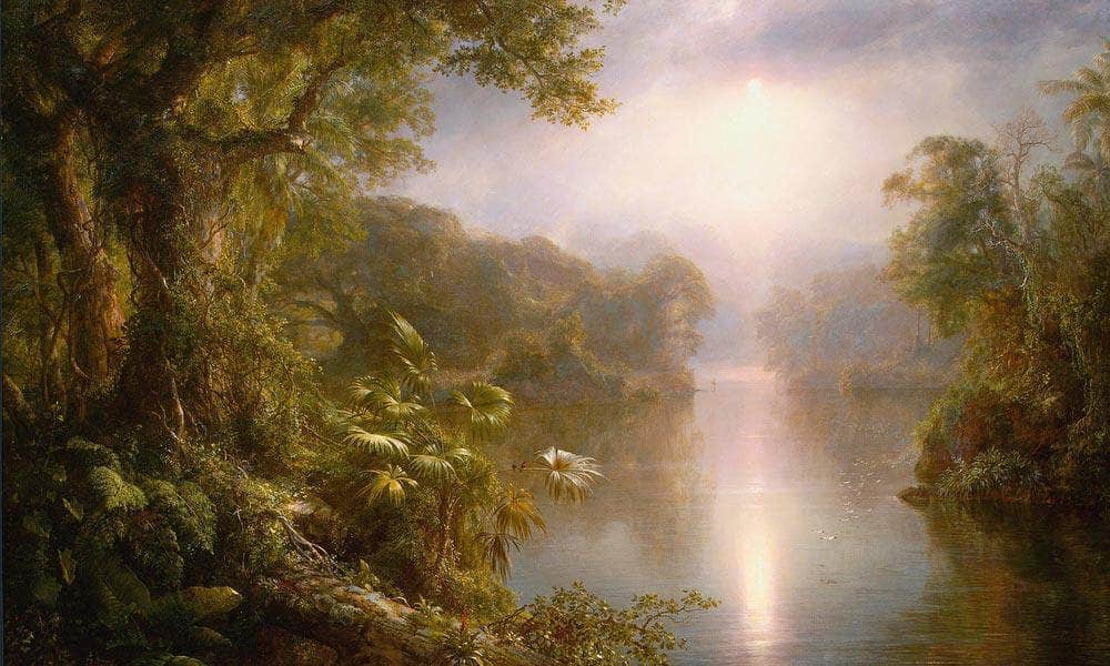 Morning In The Tropics By Fredric Edwin Church Fine Art Print