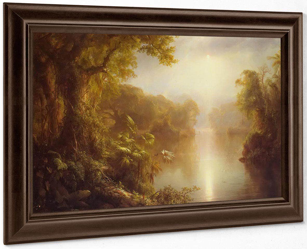 Morning In The Tropics By Fredric Edwin Church By 01 Fine Art Print