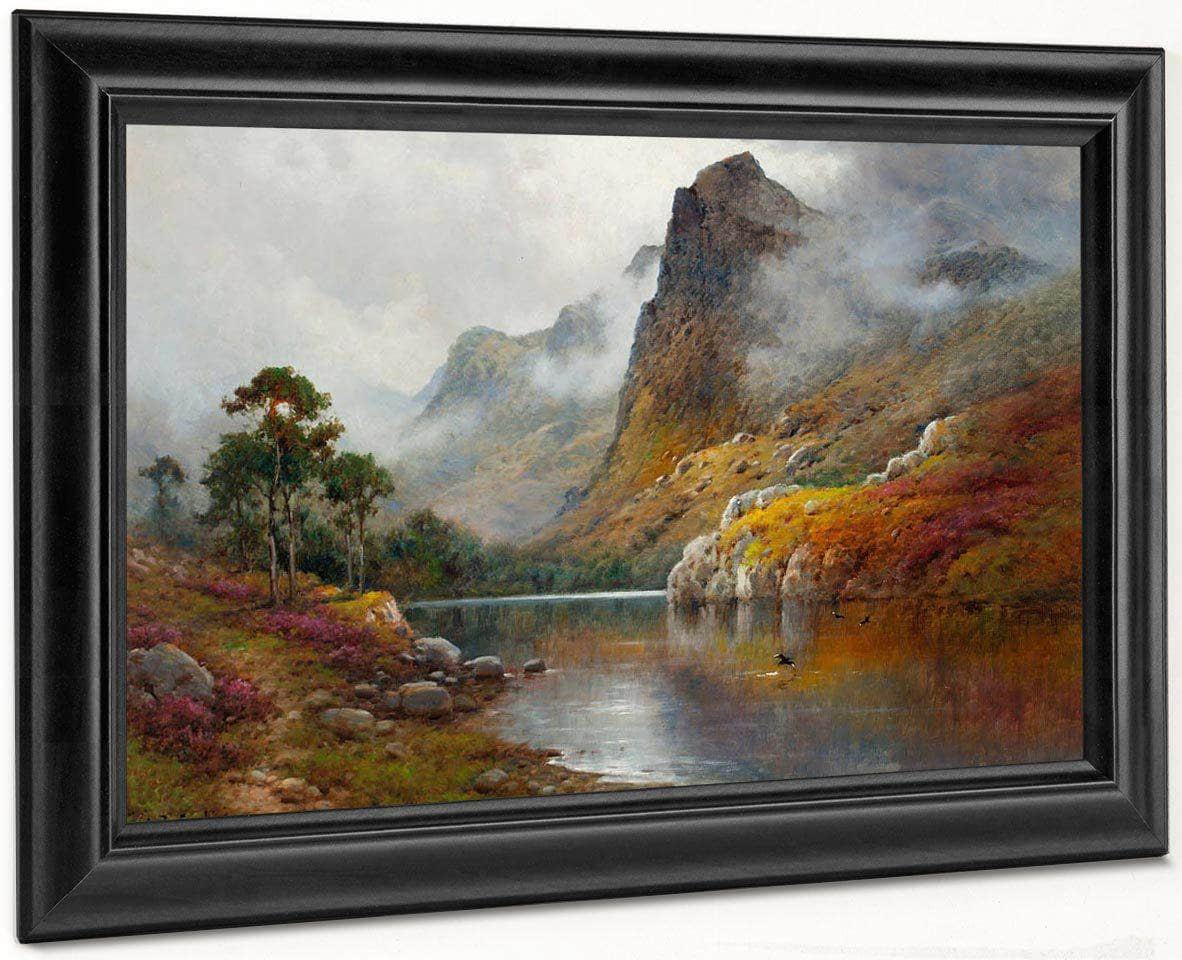 Morning Mists In The Trossachs By Alfred De Breanski Fine Art Print