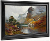 Morning Mists In The Trossachs By Alfred De Breanski Fine Art Print