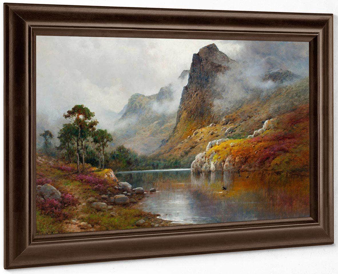 Morning Mists In The Trossachs By Alfred De Breanski Fine Art Print