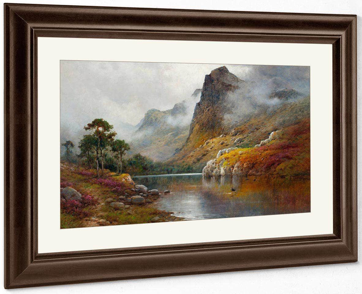 Morning Mists In The Trossachs By Alfred De Breanski Fine Art Print