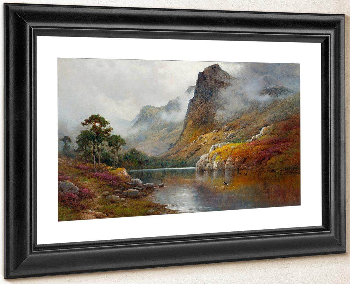 Morning Mists In The Trossachs By Alfred De Breanski Fine Art Print