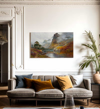 Morning Mists In The Trossachs By Alfred De Breanski Fine Art Print