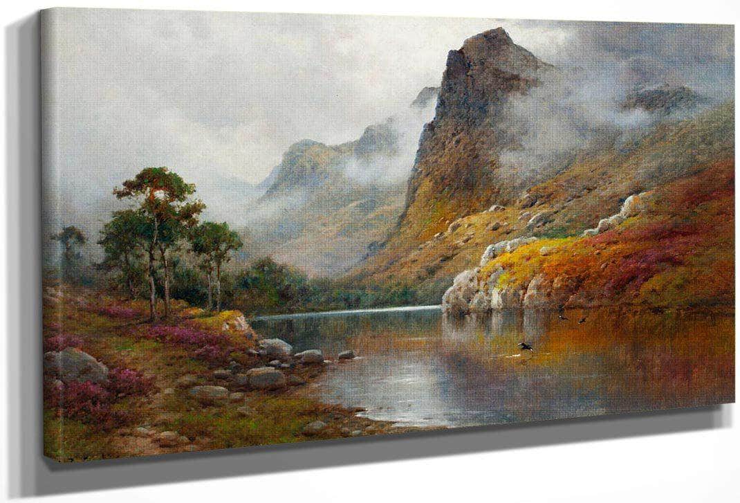 Morning Mists In The Trossachs By Alfred De Breanski Fine Art Print