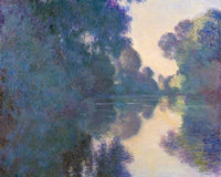Morning On The Seine Near Giverny By Claude Monet Fine Art Print