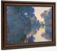 Morning On The Seine Near Giverny By Claude Monet Fine Art Print