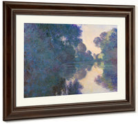 Morning On The Seine Near Giverny By Claude Monet Fine Art Print