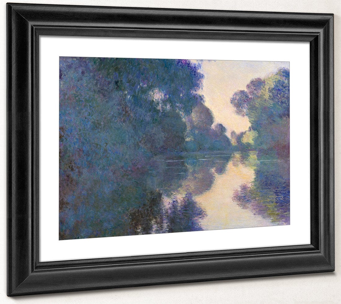 Morning On The Seine Near Giverny By Claude Monet Fine Art Print