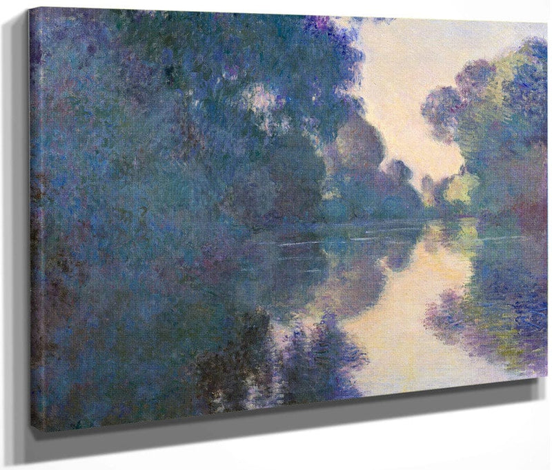 Morning On The Seine Near Giverny By Claude Monet Fine Art Print