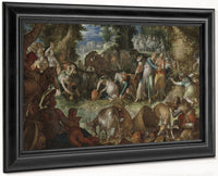 Moses Striking The Rock By Joachim Wtewael Fine Art Print