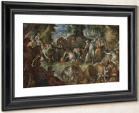 Moses Striking The Rock By Joachim Wtewael Fine Art Print