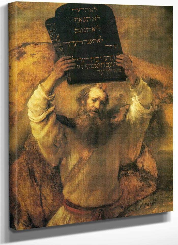 Moses With The Tables Of The Law, 1959 By Rembrandt Fine Art Print
