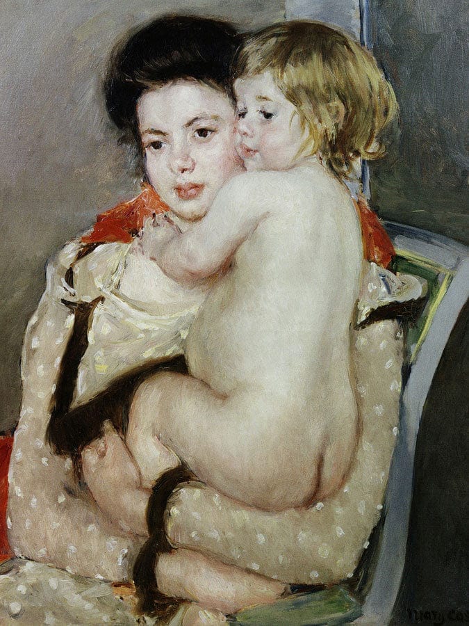 Mother And Child 2 By Mary Cassatt Fine Art Print