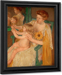 Mother And Child By Cassatt Mary Fine Art Print