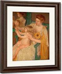 Mother And Child By Cassatt Mary Fine Art Print