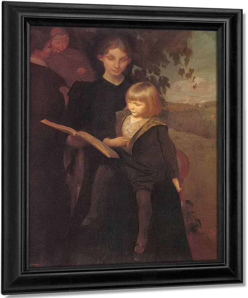 Mother And Child By George De Forest Brush Fine Art Print Fine Art Print