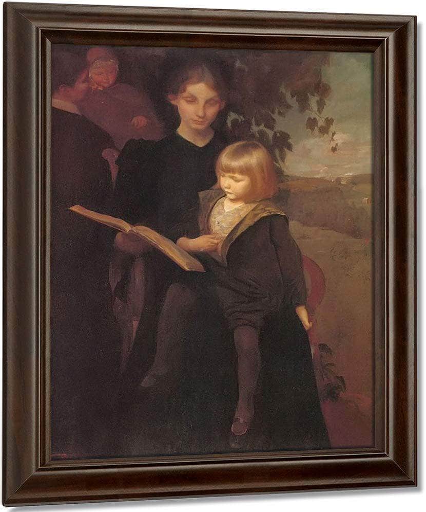 Mother And Child By George De Forest Brush Fine Art Print Fine Art Print