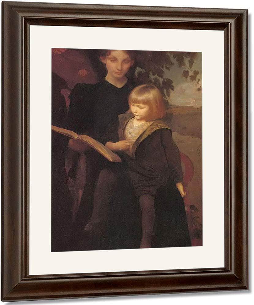 Mother And Child By George De Forest Brush Fine Art Print Fine Art Print