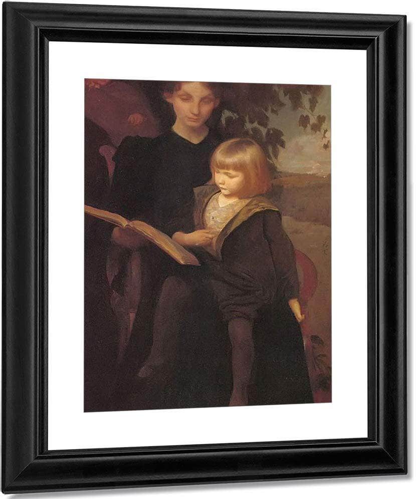 Mother And Child By George De Forest Brush Fine Art Print Fine Art Print