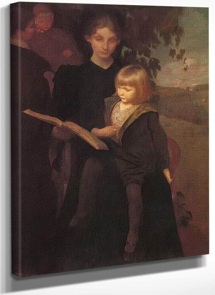 Mother And Child By George De Forest Brush Fine Art Print Fine Art Print